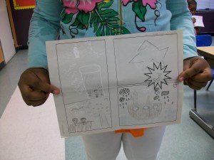 Child of a community church illustrates the Bible's, Noah's Arc. Photo by Avery Luján.